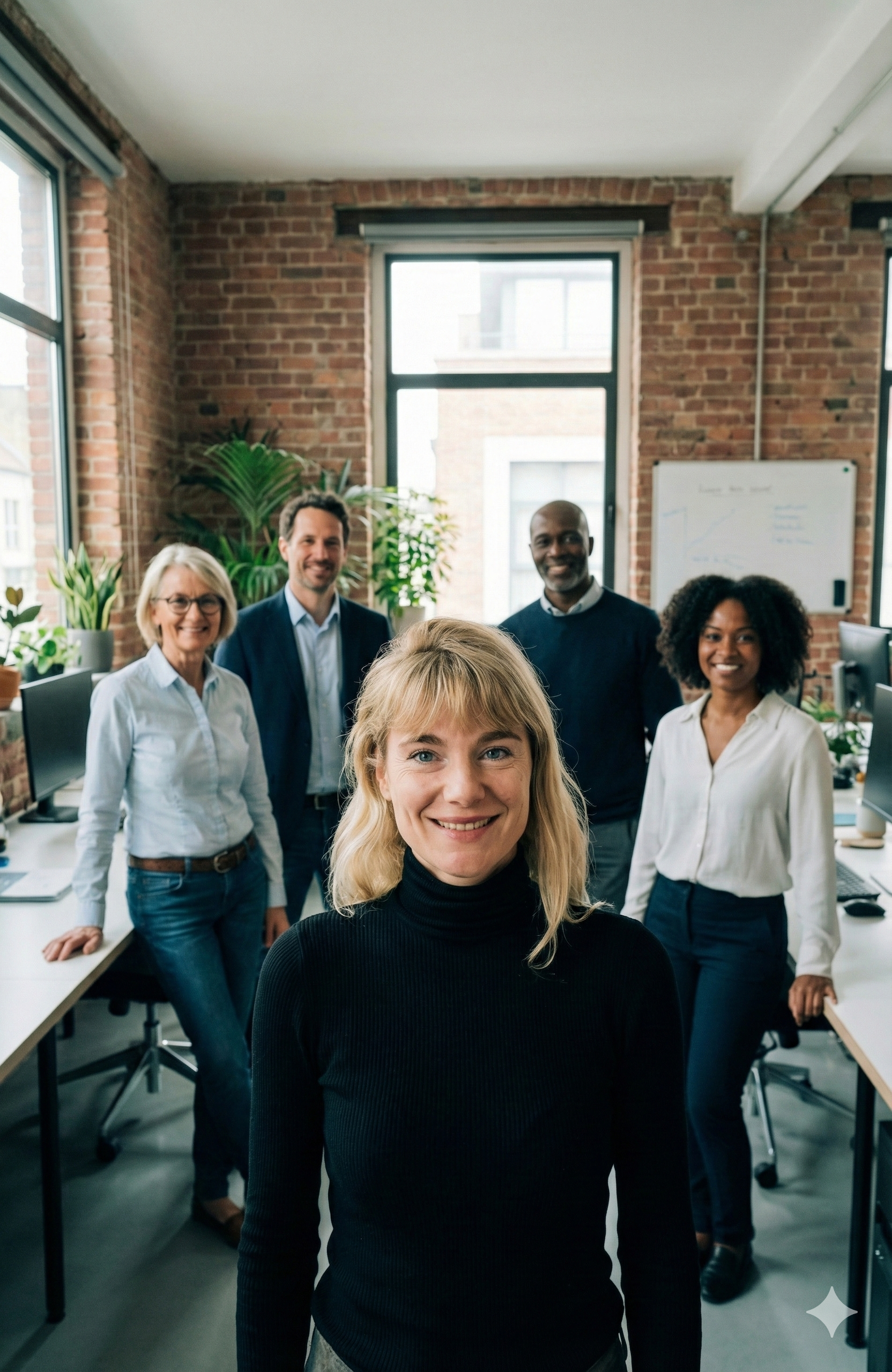 Internationales Team im modernen Büro